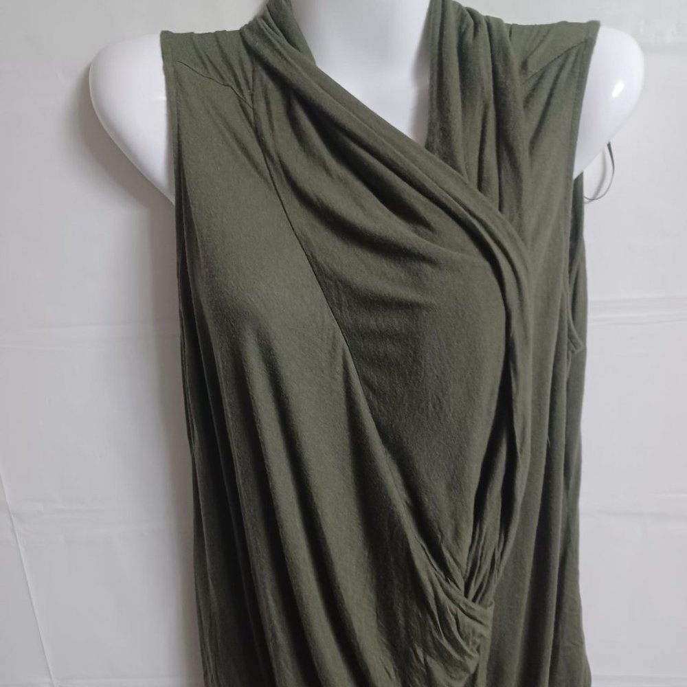 Jennifer Lopez Cowl Neck Sleeveless Blouse